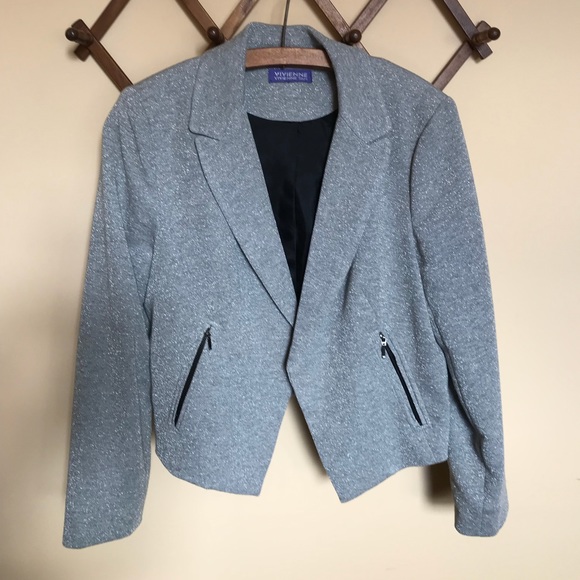 Silver Metallic Jacket - Picture 1 of 4